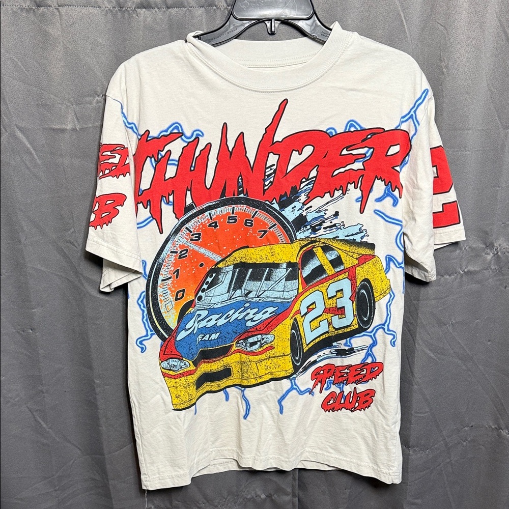 Graphic Racing T-Shirt with Car Design